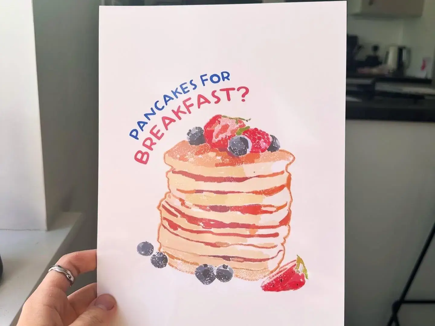 Createdbyharry - Wholesale Art Print - Pancakes For Breakfast Wall Art Print2