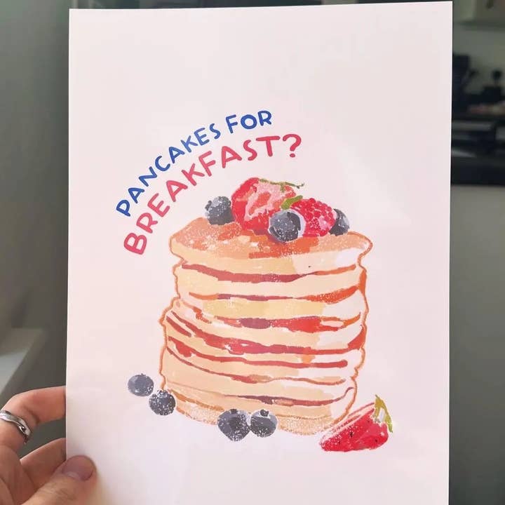 Createdbyharry - Wholesale Art Print - Pancakes For Breakfast Wall Art Print2