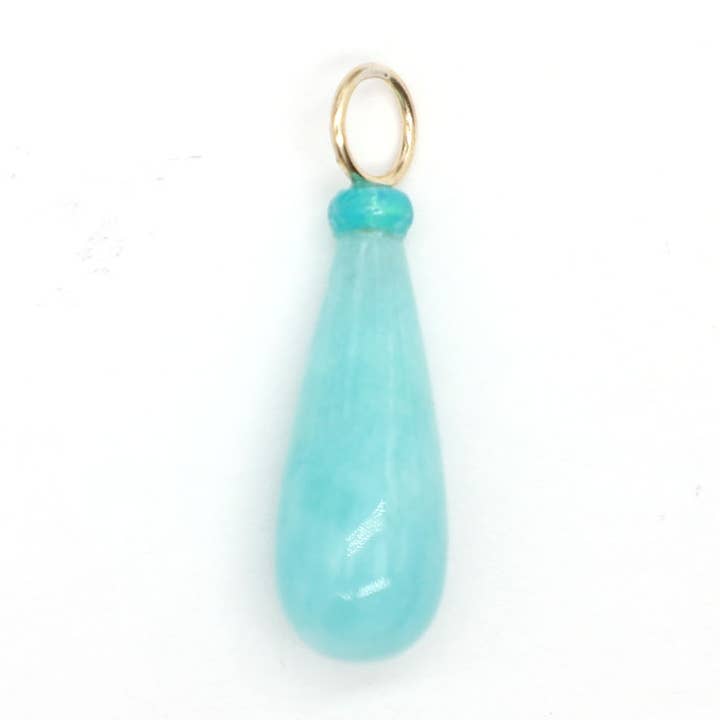 Amazonite and Opal Gemstone Charm for wholesale by The Necklace Studio