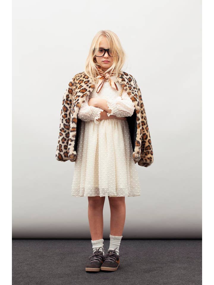 Tocoto Vintage - Wholesale Dress - Kids - Plumeti Dress W325213