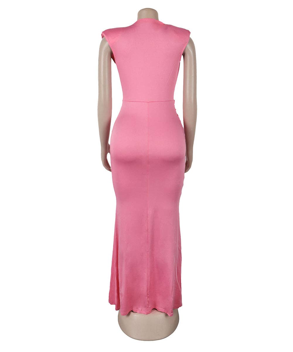 Aria Romance - Wholesale Formele jurk - Dames - Mouwloze Bodycon Midi Jurk24