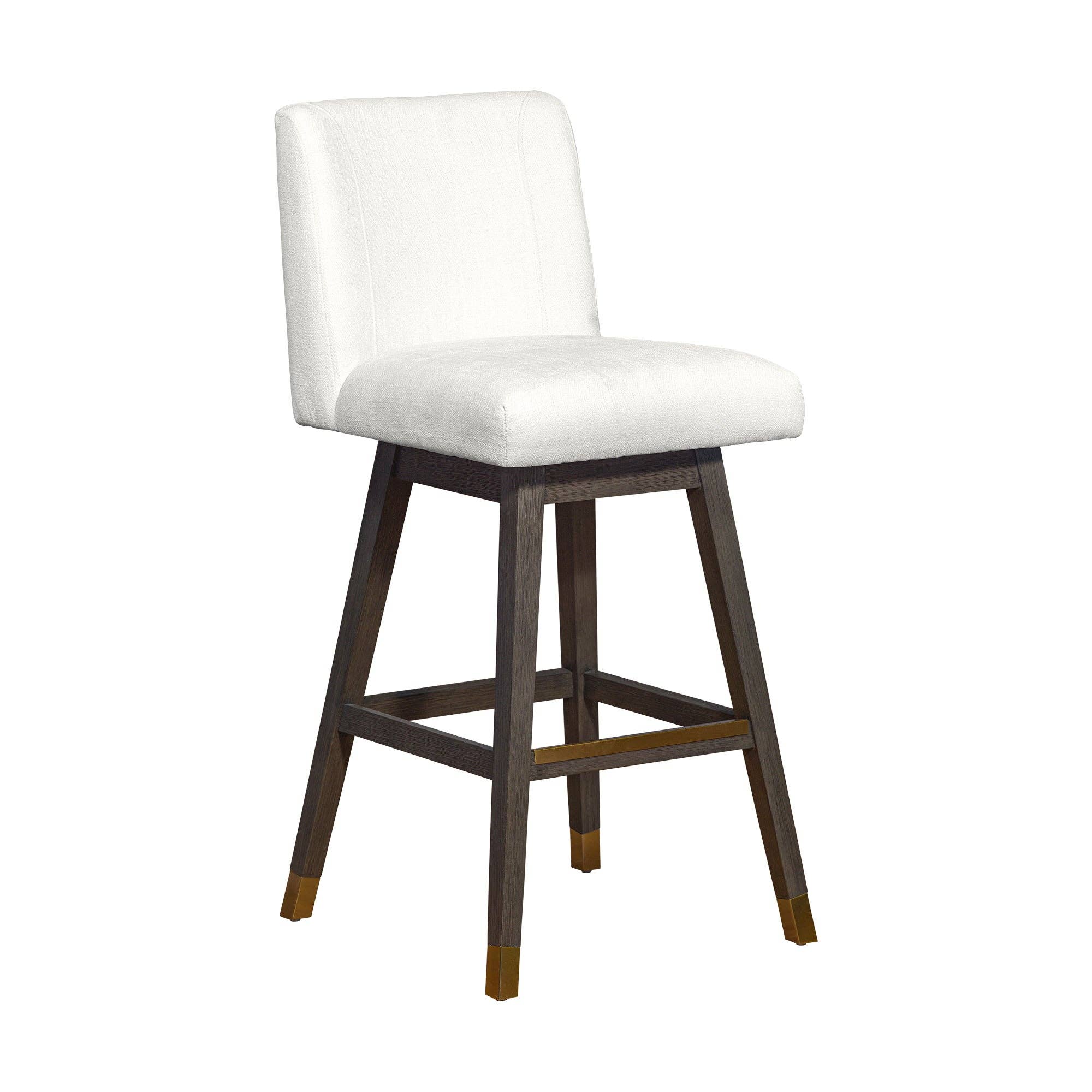Armen Living - Wholesale Stool - Isabella Modern Upholstered Wood Swivel Barstool69