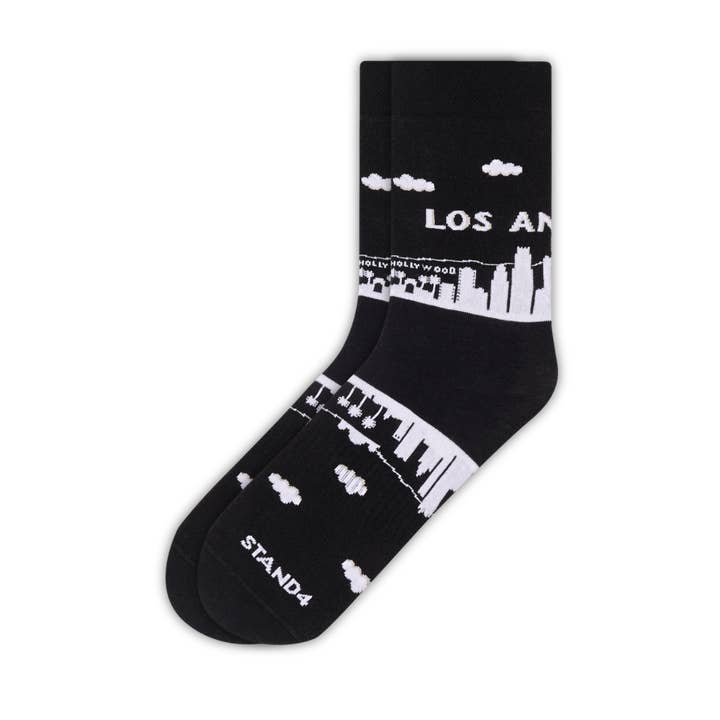 Meia Los Angeles Skyline por atacado de Stand4 Socks US