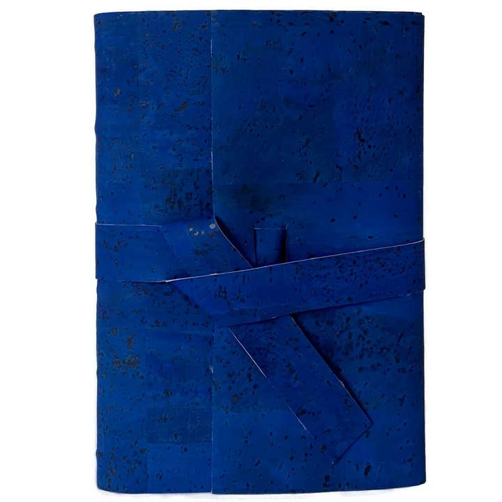 Vegan Cork Journal Eco Friendly Notebook, Navy for wholesale by Absolutely EVO