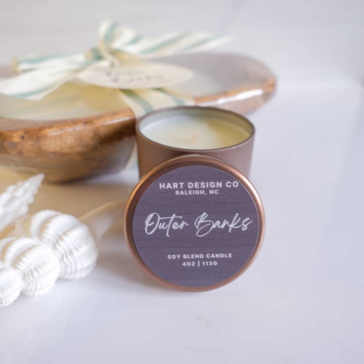 Hart Design Co - Wholesale Jar/Filled Candle - Outer Banks Candle | Coastal Home Collection **BESTSELLER