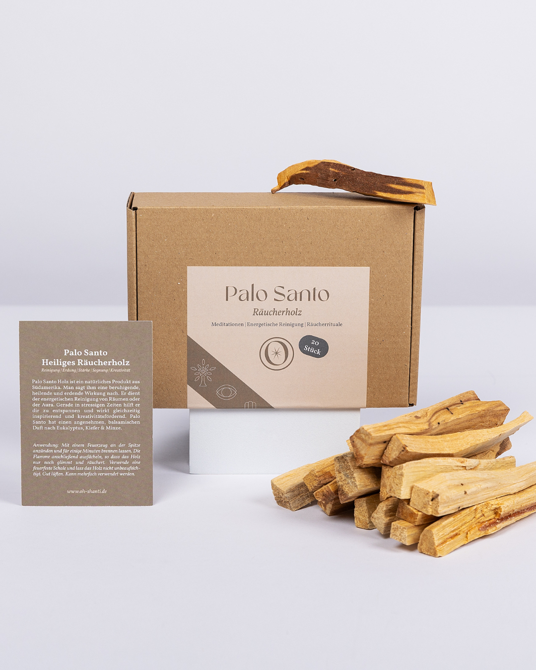 Oh Shanti – Incenso por atacado – Madeira de Palo Santo (20 pedaços)0