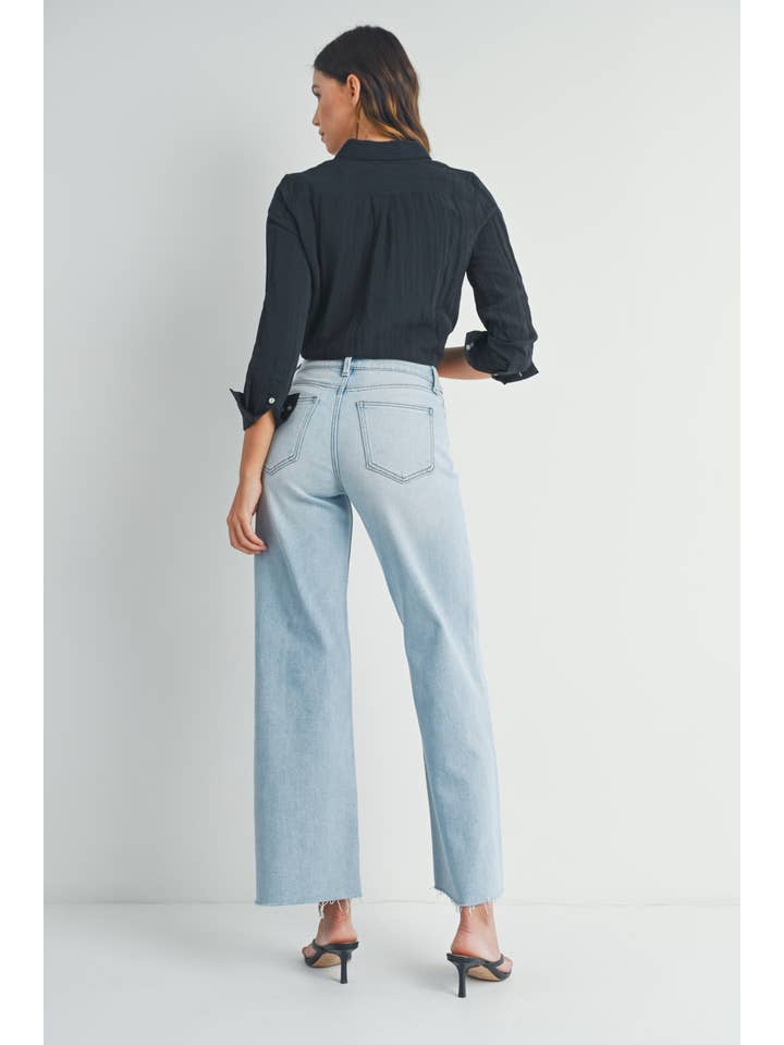 Just USA Jeans - Wholesale Jeans - Women's - JP240 - LT - Longer Length Wide Leg