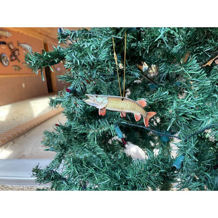 Reelistic Replicas - Wholesale Ornament - Musky Fish Ornament, Realistic Christmas Fishing Ornaments1