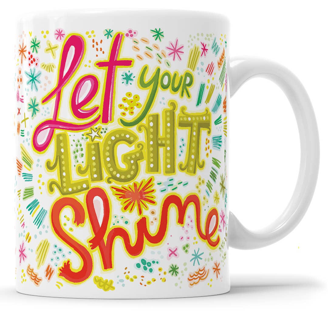 Kathy Weller Art+Ideas - Wholesale Coffee Mug - Let Your Light Shine Mug3