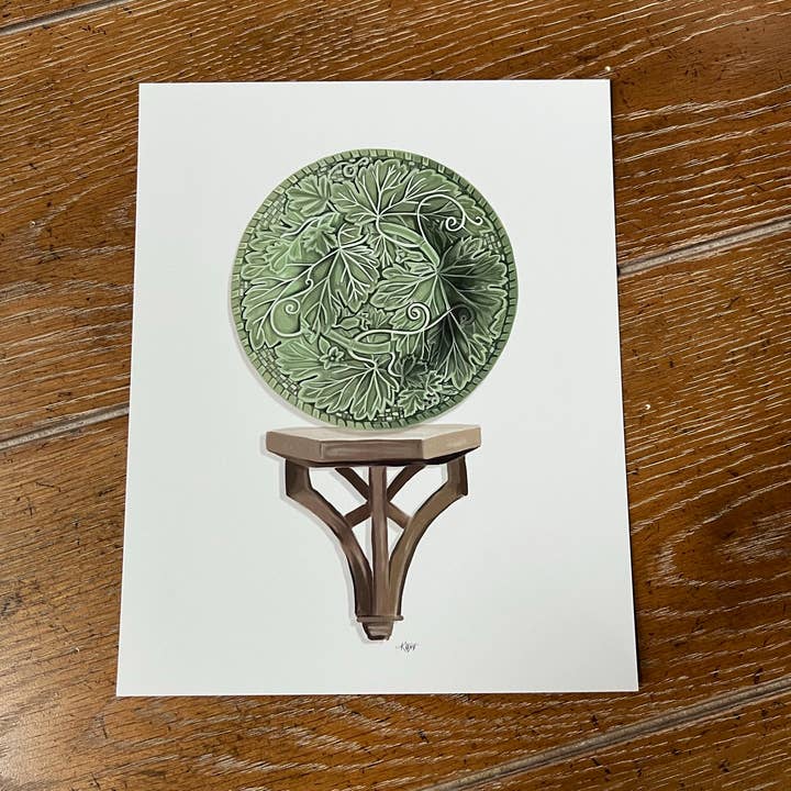 Majolica Plate Art Print for wholesale by Art and Soul