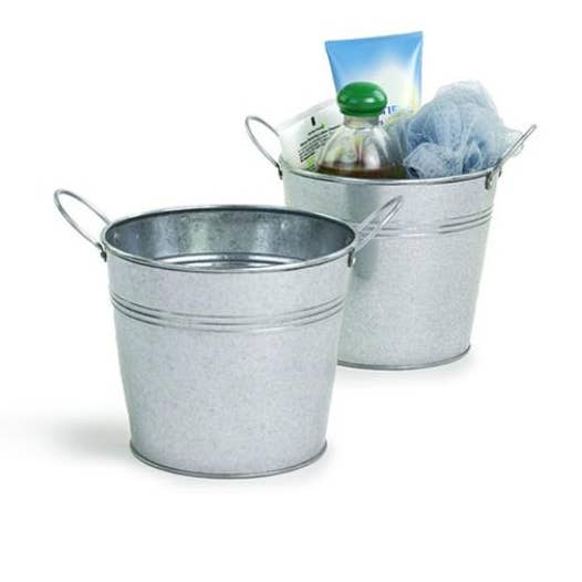 Buhi Imports - Wholesale Plant Pot - 6.5 inch galvanized pot with ear handles0