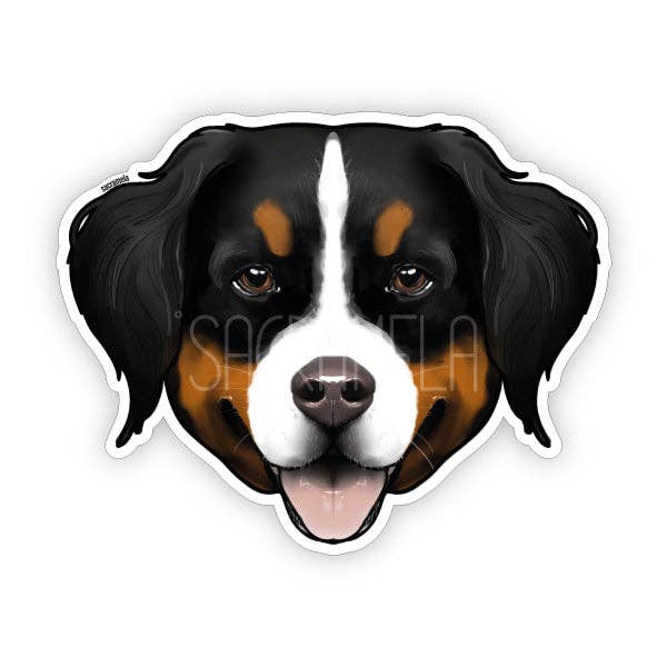 Sticker Chien de Montagne des Bernois pour la vente par SACRAMELA