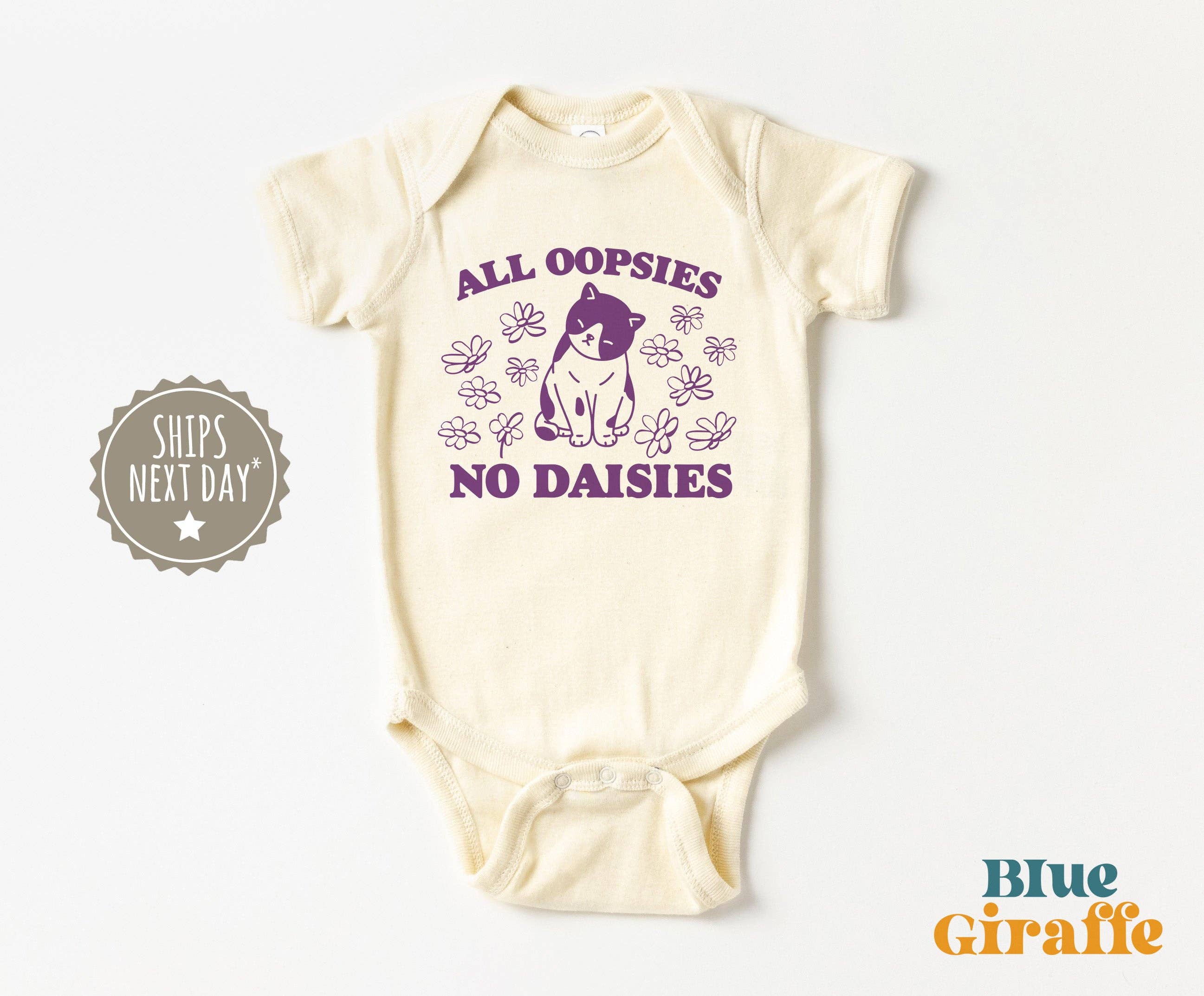 Blue Giraffe Inc - Wholesale Bodysuit (Non-Footed) - Baby - All Oopsies No Daisies Baby Onesie®0
