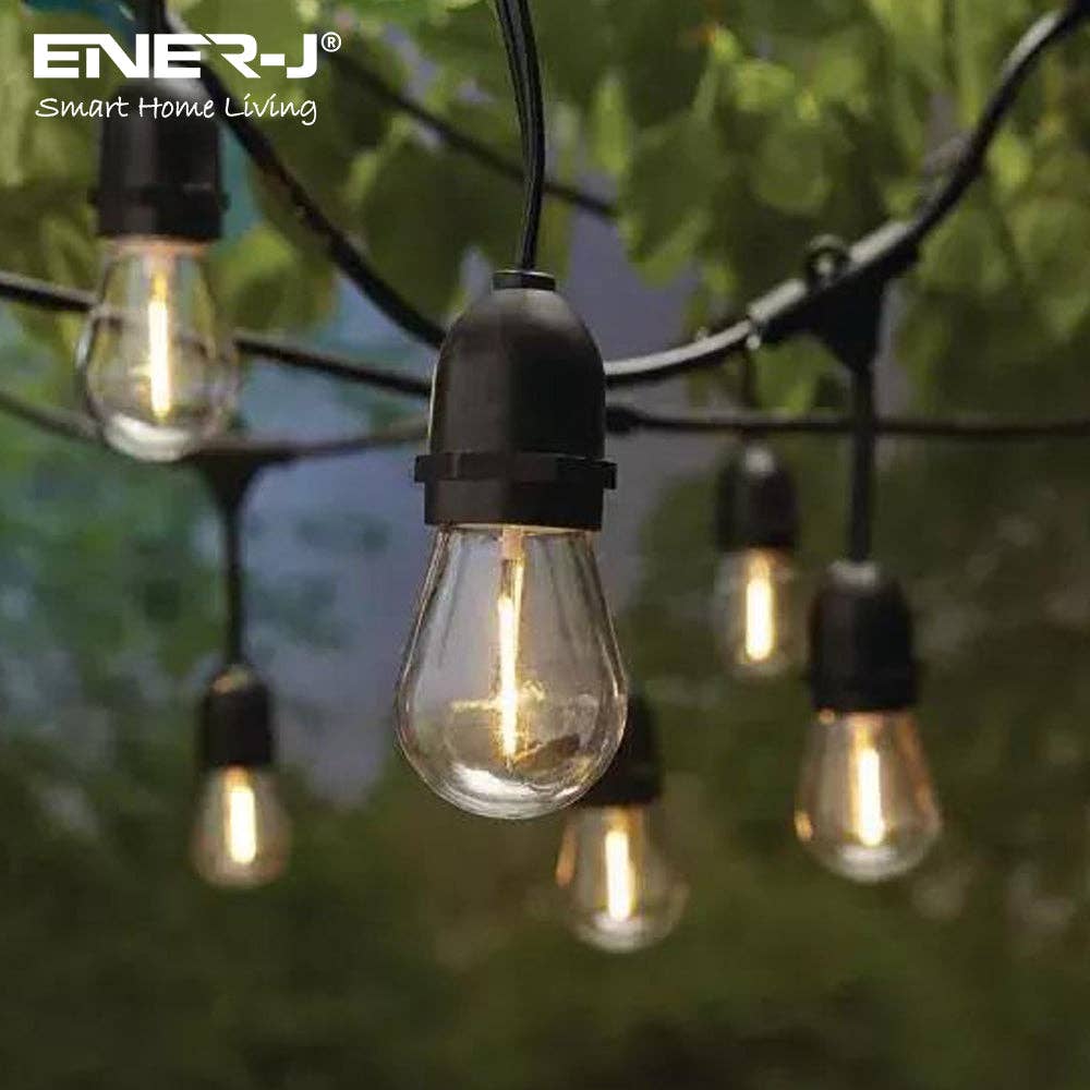 ENER-J - Vente Guirlandes lumineuses - Kit de guirlandes lumineuses à filament LED de 100 pieds5