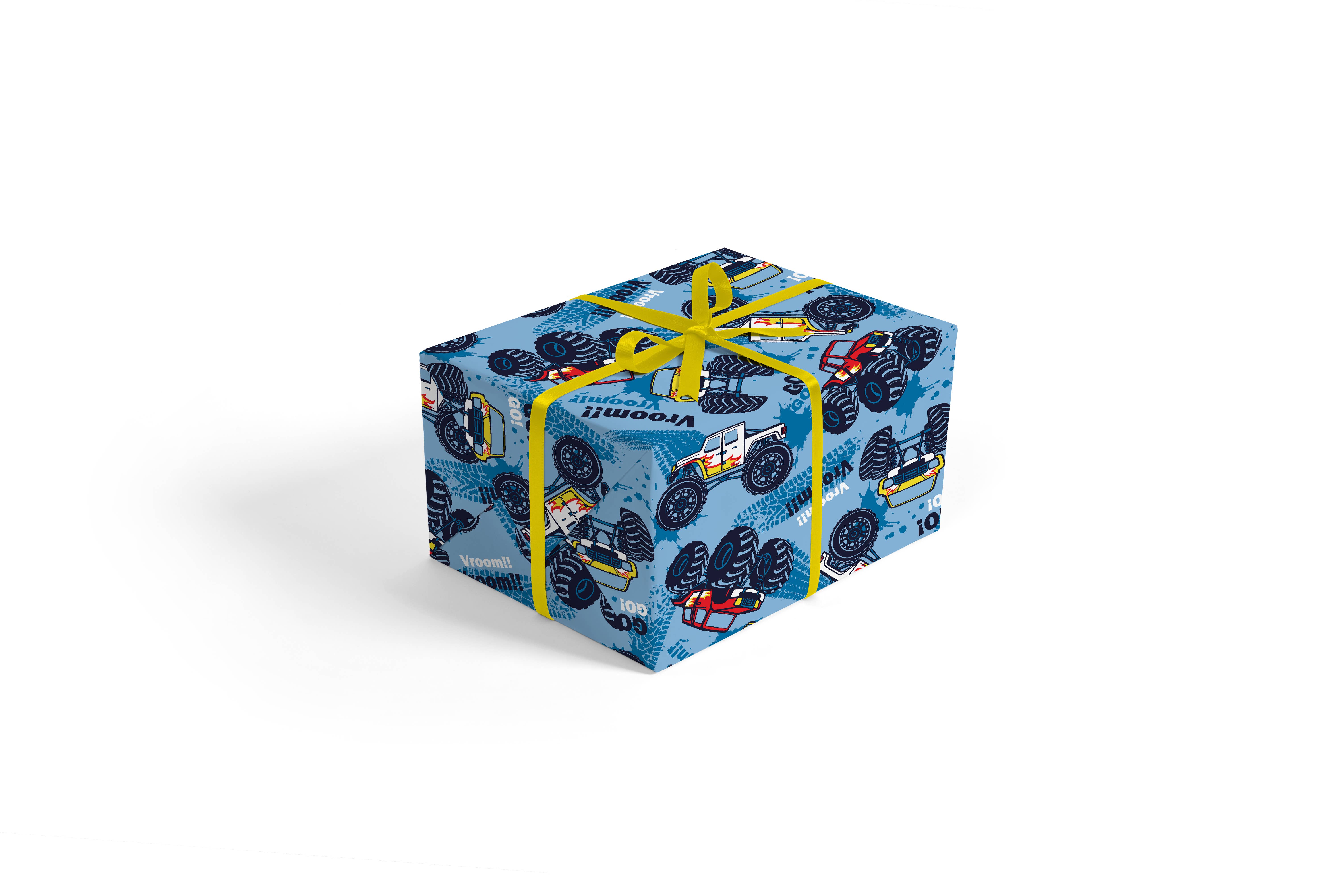 Stesha Wrapt - Vendita all'ingrosso Carta da regalo in fogli - Carta da regalo Monster Truck