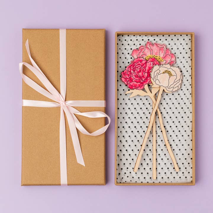 Bouquet Of Wooden Peonies for wholesale by DaphneRosa