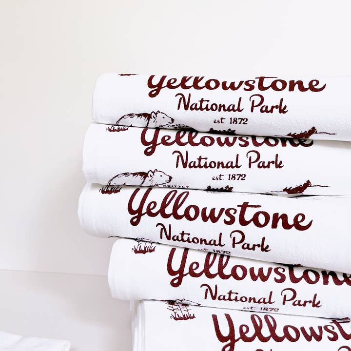 Toalha de cozinha do Parque Nacional de Yellowstone por atacado de H.B. Elliot
