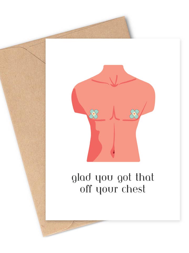 Carte de vœux POUR SE LIBÉRER pour la vente par Two Brides Presents