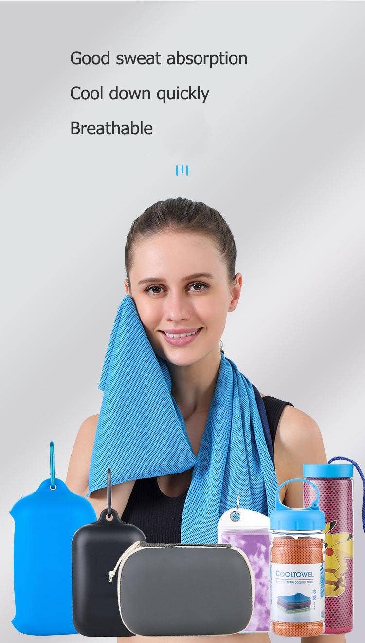 VIGOR – wholesale Sports towel – Yoga Towel Basketball Towel with Silicone Storage Bag,Camping Hiking Towels(10 Pack)5