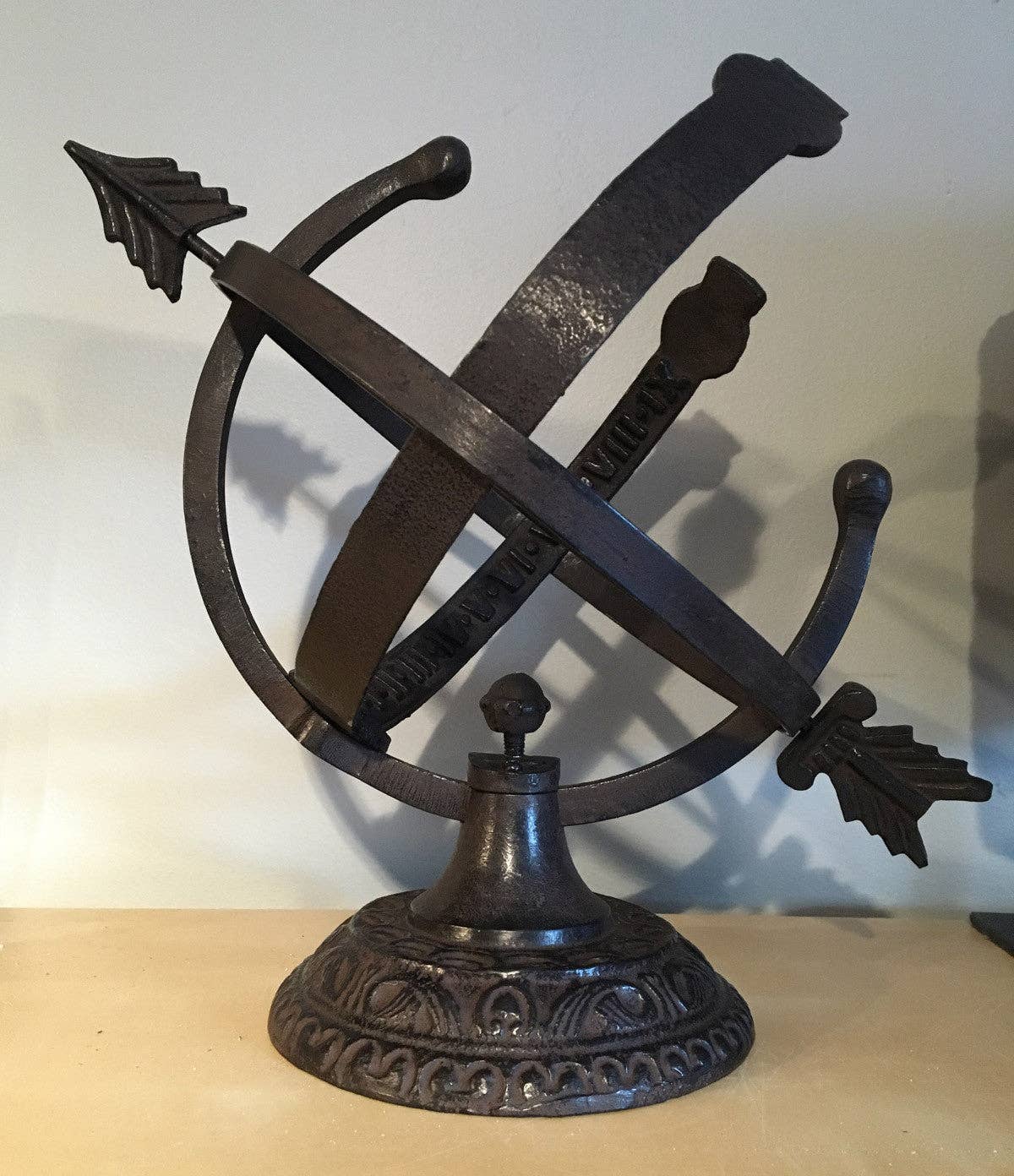 Rome Garden - Wholesale Outdoor Ornament/Decor - Rome Aluminum Armillary Sundial, #13321