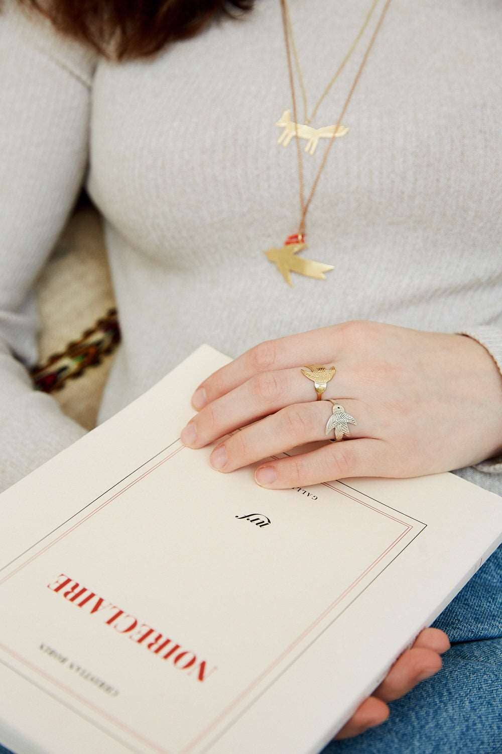 Ombre Claire - Wholesale Band/Stacked Ring - Bague . HIRONDELLE VERMEIL .2