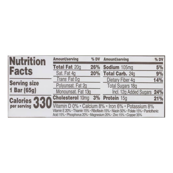 Ware Spark - Wholesale Snack Bar - Perfect Bar Dark Chocolate Chip Peanut Butter Perfect Bar - Case Of 8 - 2.3 Oz1