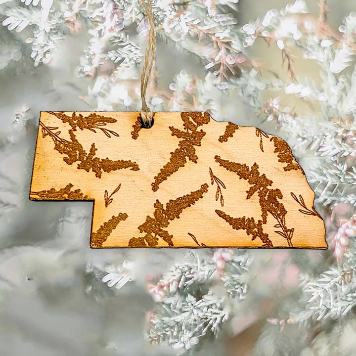 Nebraska State Ornament for engroshandel hos Two Peas Paper Co.