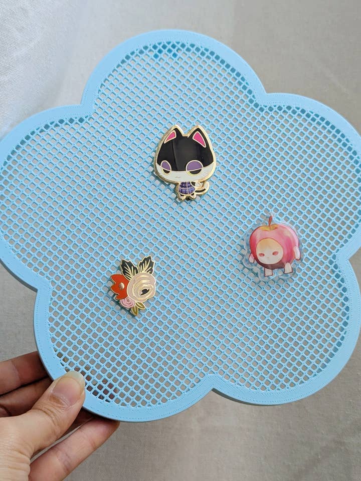 Flower Pin & Earring Display Board (Light Blue) for wholesale by Petty Party