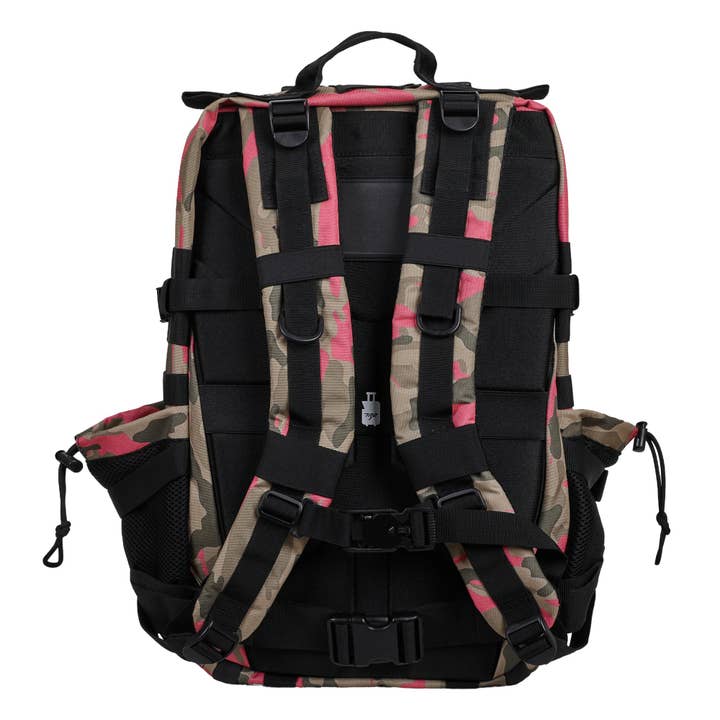 Elitex Training - Venta al por mayor Mochila - Unisex - Mochila Táctica 45L con compartimento para comida Rosa Camuflaje
