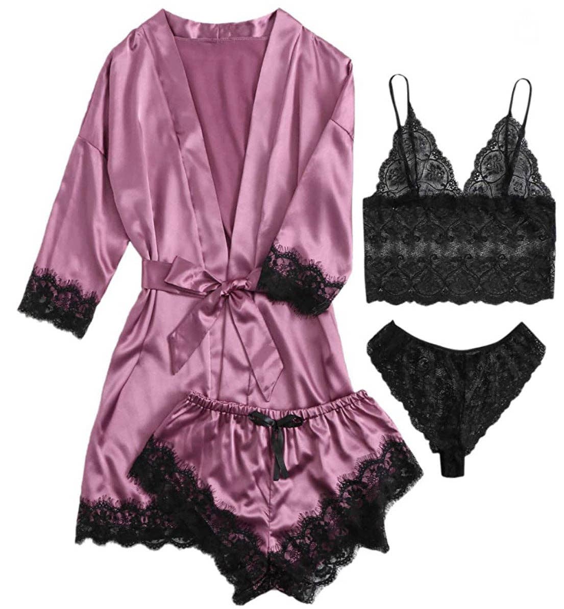 Blak Wardrob - Wholesale Lingerie Set - Women's - Women's Sexy Solid Color Lingeri8