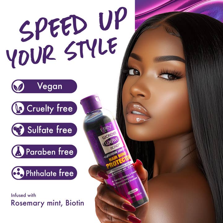 EBIN NEW YORK - Wholesale Hair Styling Gel/Mousse - Wonder Weave Bond Hair Protector (Black)2