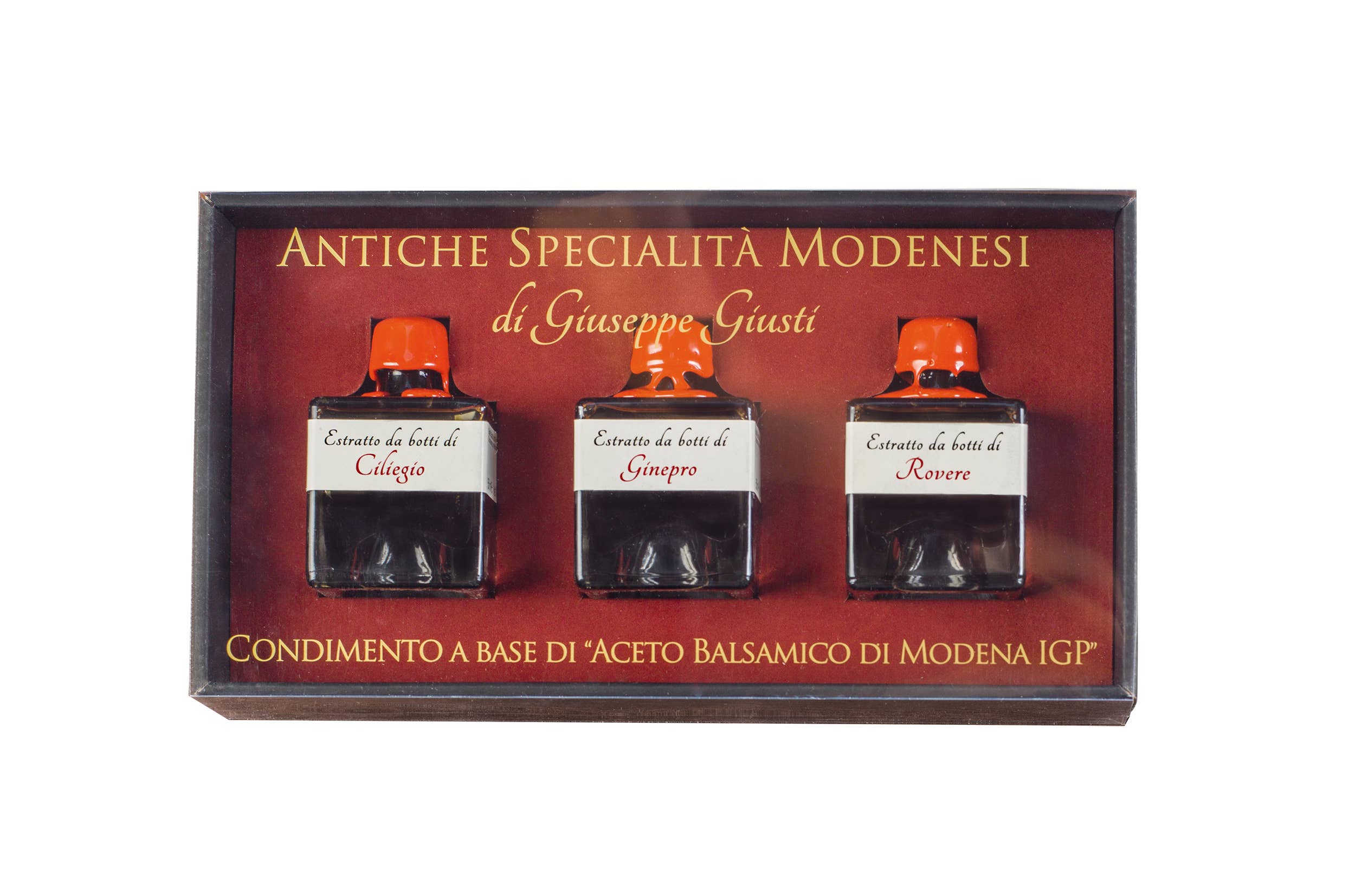 Mercato di Bellina - Vente Vinaigre - Expérience de dégustation de vinaigre balsamique italien - Coffret cadeau 3 pièces1