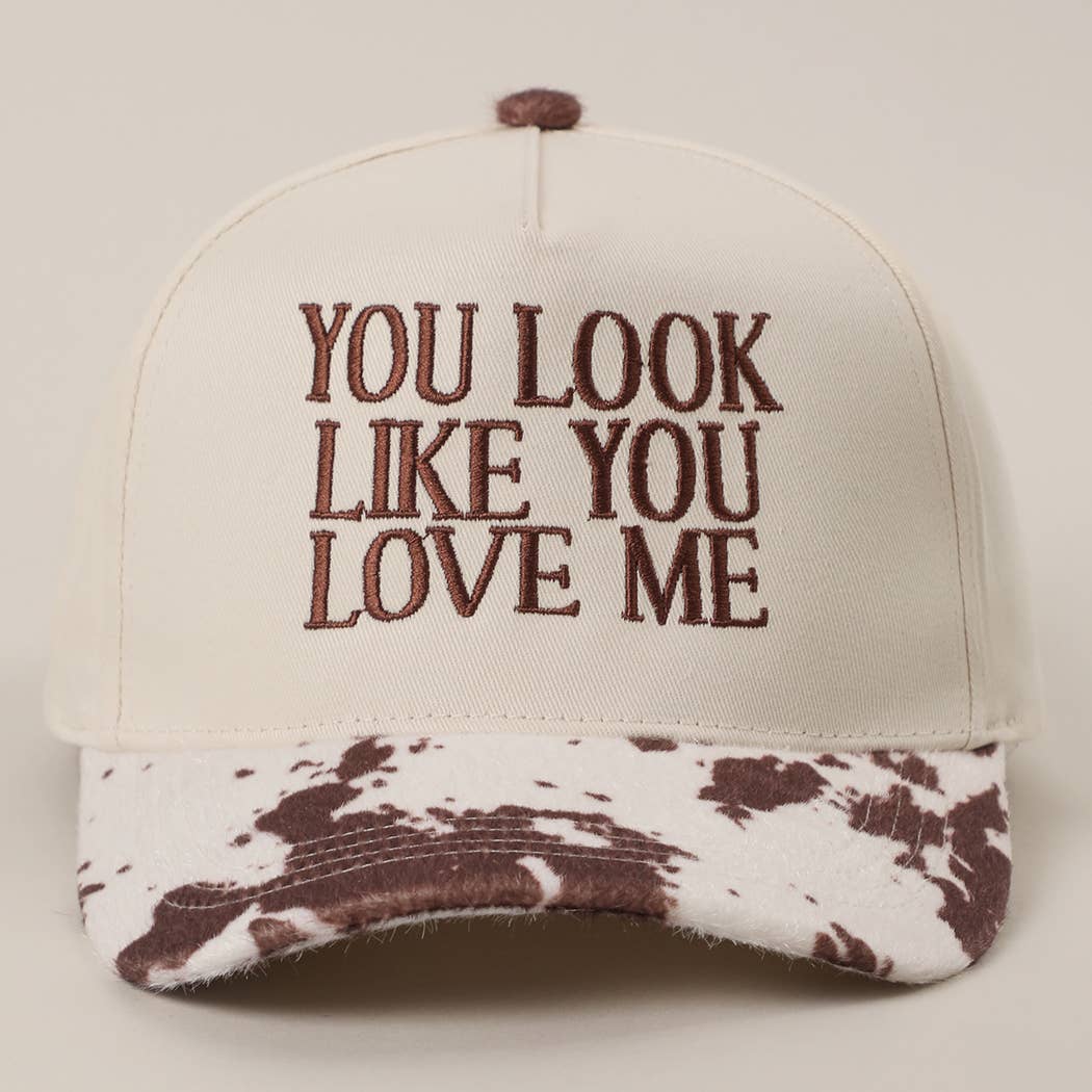 Fashion City - Wholesale Trucker Hat - Unisex - You Look Like You Love Me Embroidered Animal Print Trucker 6