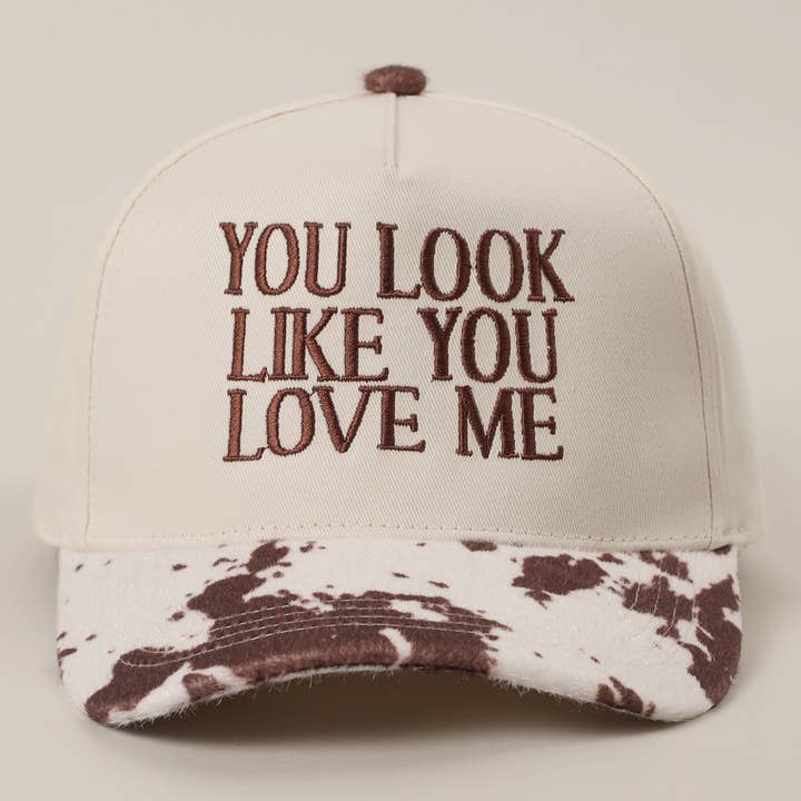 Fashion City - Wholesale Trucker Hat - Unisex - You Look Like You Love Me Embroidered Animal Print Trucker 6
