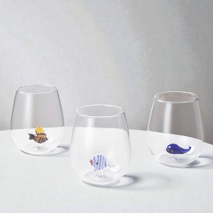 Høj borosilikat 3D dyretegneserie glasbæger for engroshandel hos IVORE.GROUP (We cover All Import duty)