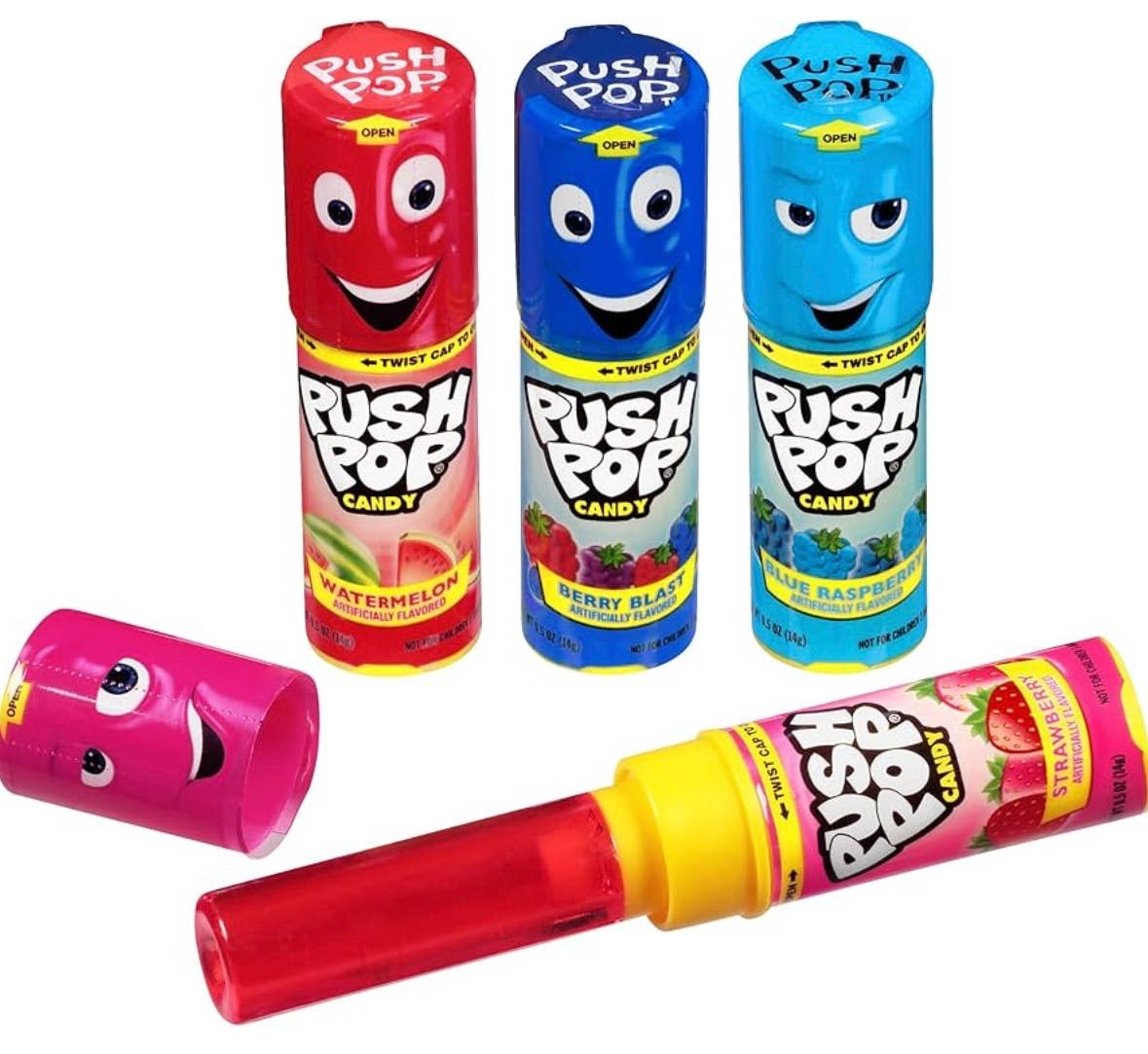 O'Shea's Candies Sweet Shop - Wholesale Lollipop - Nostalgic 1986 Original Push Lollipop 24ct Mix Display Box2