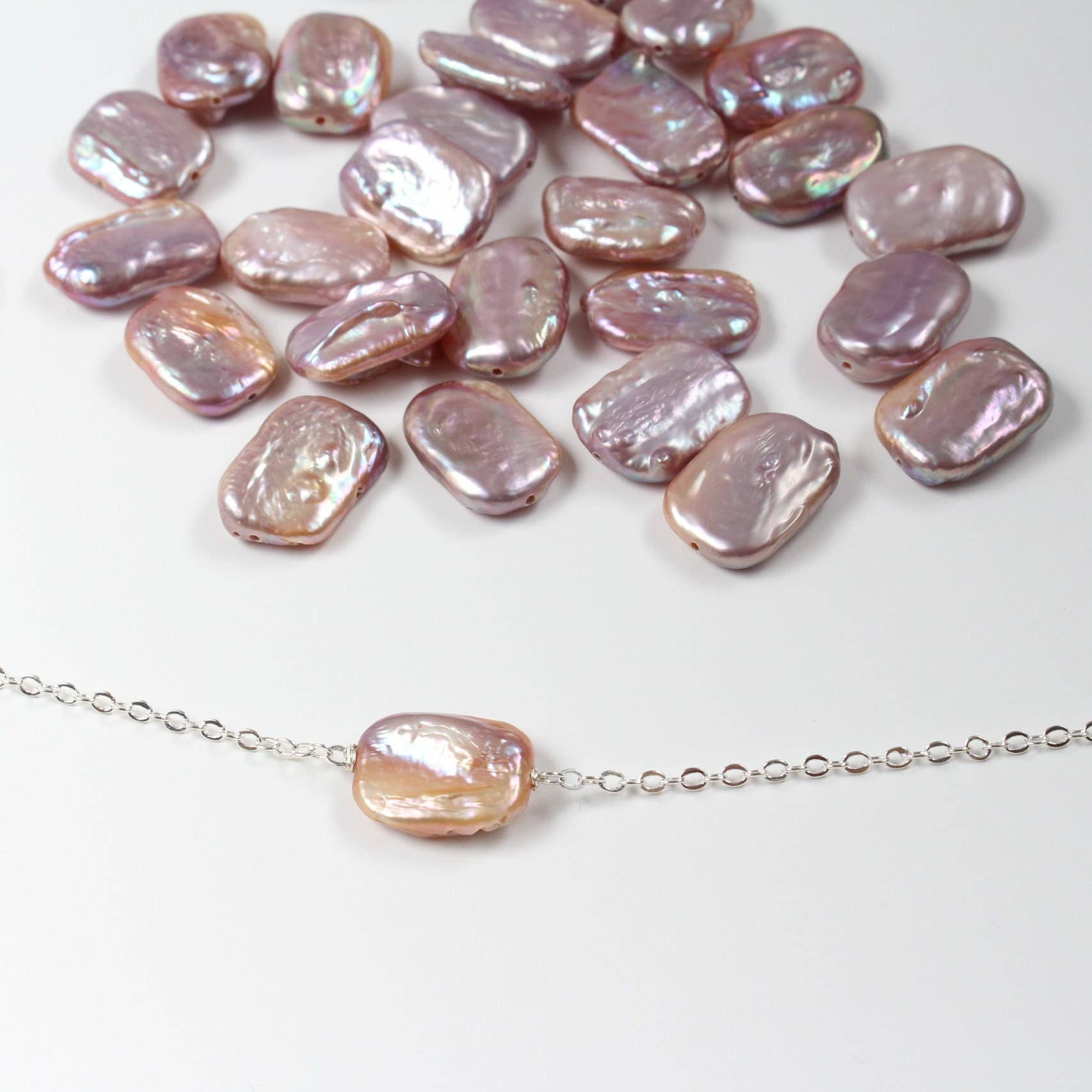 iBijoux - Wholesale Beaded Bracelet - Freshwater Lilac Pearl Bracelet (1S13)1