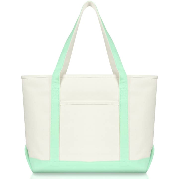 Dalix - Wholesale Grocery/Shopping Bag - DALIX 23" Premium 24 oz. Cotton Canvas Shopping Tote Bag