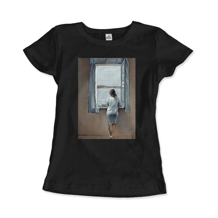 Art-O-Rama Shop - Wholesale T-Shirt (Graphic) - Unisex - Salvador Dali Young Woman at a Window Artwork T-Shirt2