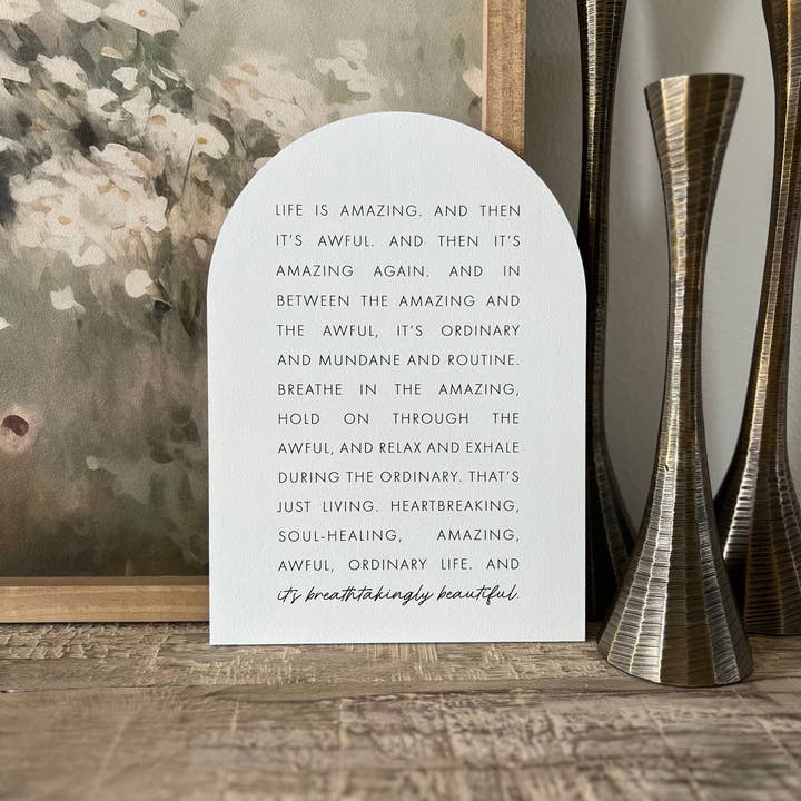Lily and Sparrow - Wholesale Sign - Life Is Amazing Arch1