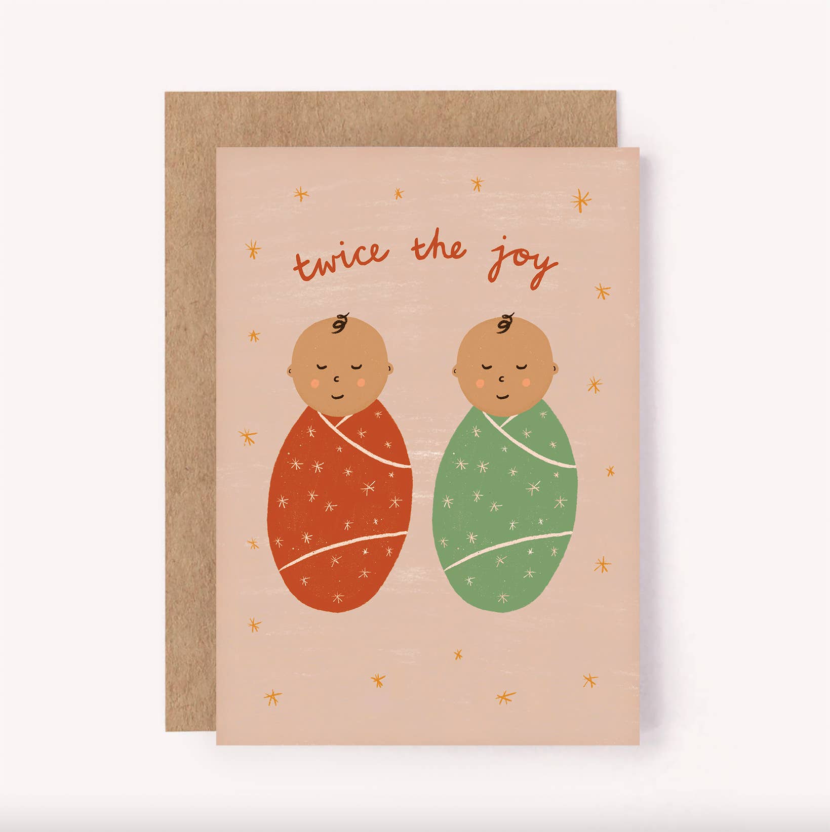Lauren Sissons Studio - Wholesale Baby card - Twins! - New Baby Greeting Card | New Parents | Baby Shower