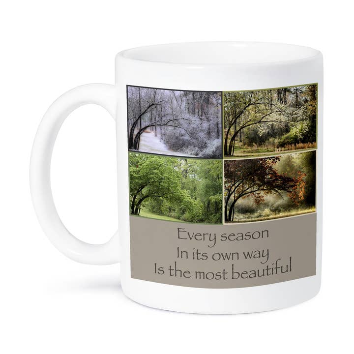 3dRose - Vendita all'ingrosso Tazza - 3dRose, Un albero in quattro stagioni diverse, Tazza8