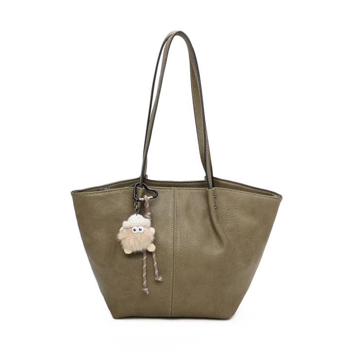 INES DELAURE - Wholesale Shoulder Bag - Women's - Shoulder tote with decoration5