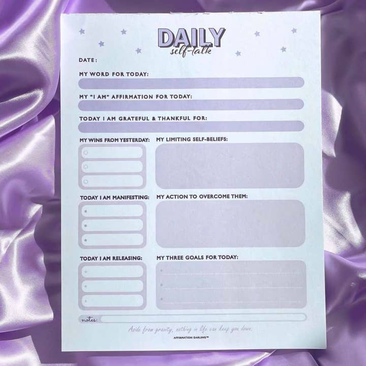 Diario di Auto-Dialogo Quotidiano per la vendita all'ingrosso da parte di Affirmation Darling