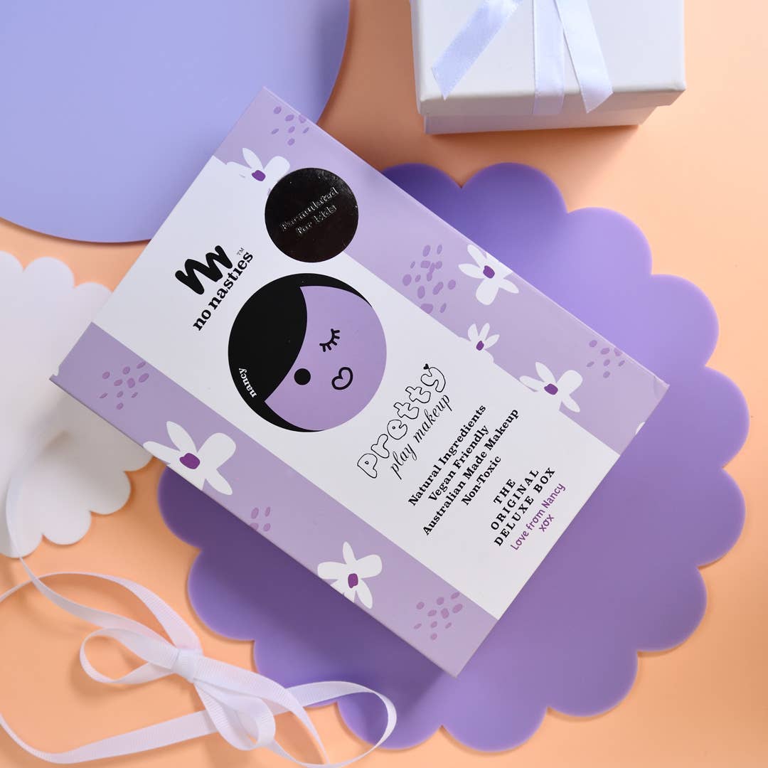 no nasties kids - Vente Maquillage – enfant - Palette de maquillage pressé naturelle pour enfants Nancy Kids en violet4