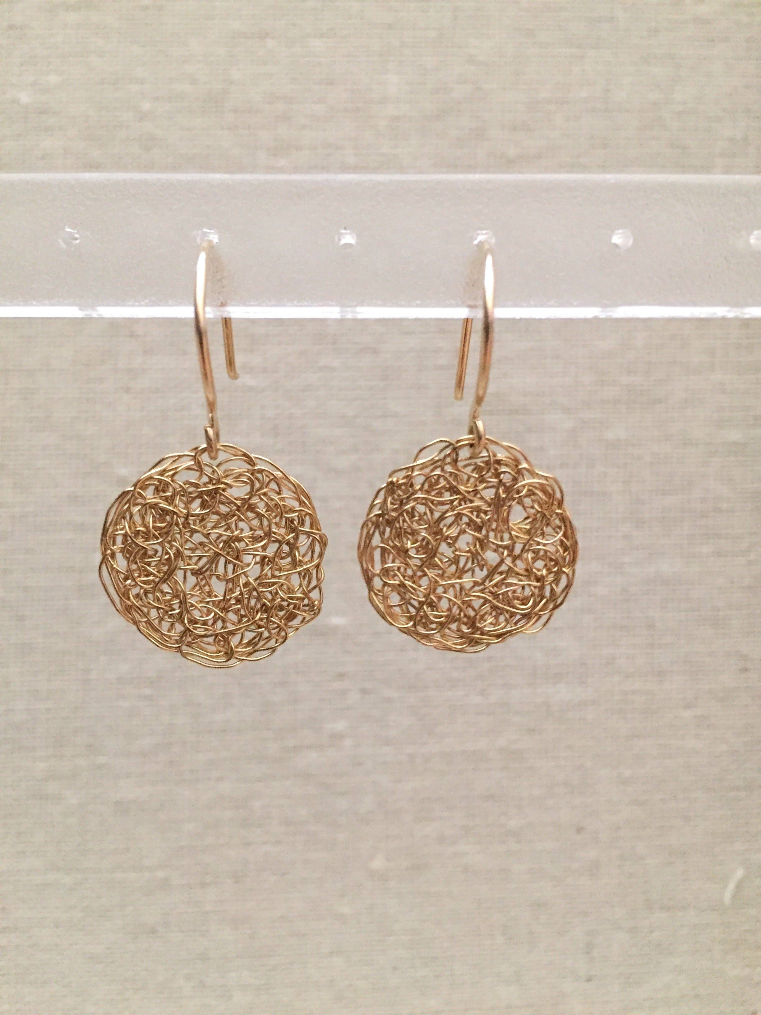 Buy 18 Carat Gold Plated Wire Crochet Earrings Online in India - Etsy