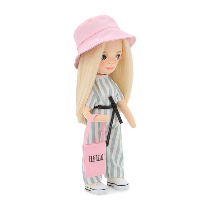 Orange Toys - Venta al por mayor Muñeca - Niños - Muñeca Mia Con Mono De Rayas 32Cm