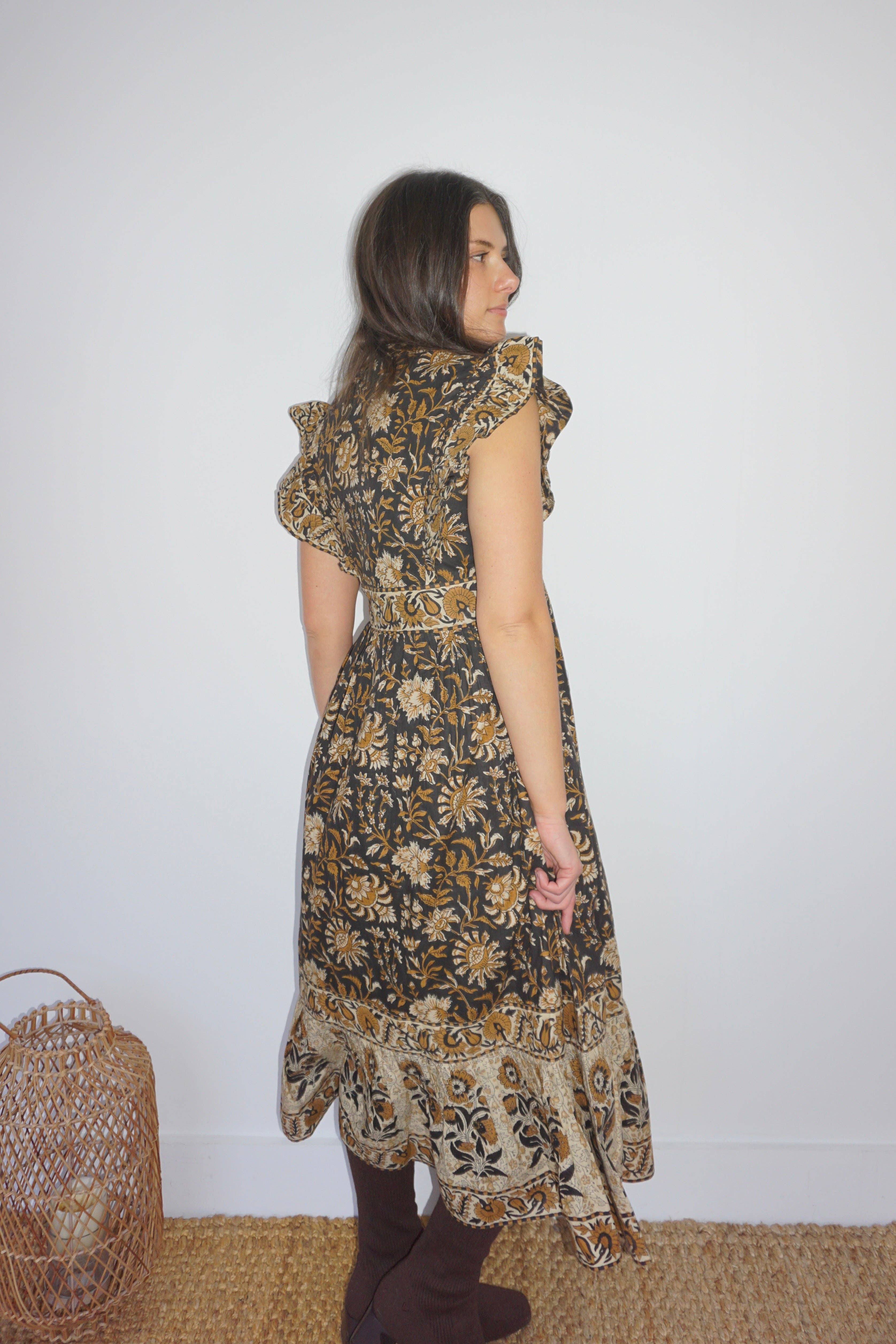 NIBI MTK - Wholesale Dress - Women's - Lennon Dress in Black Jacobean3