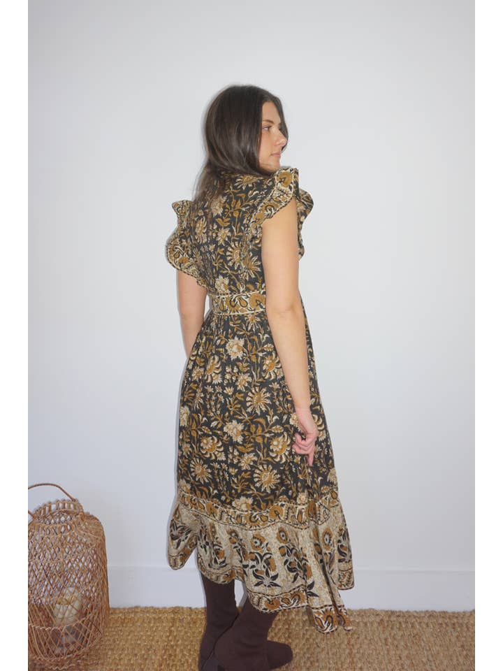 NIBI MTK - Wholesale Dress - Women's - Lennon Dress in Black Jacobean3