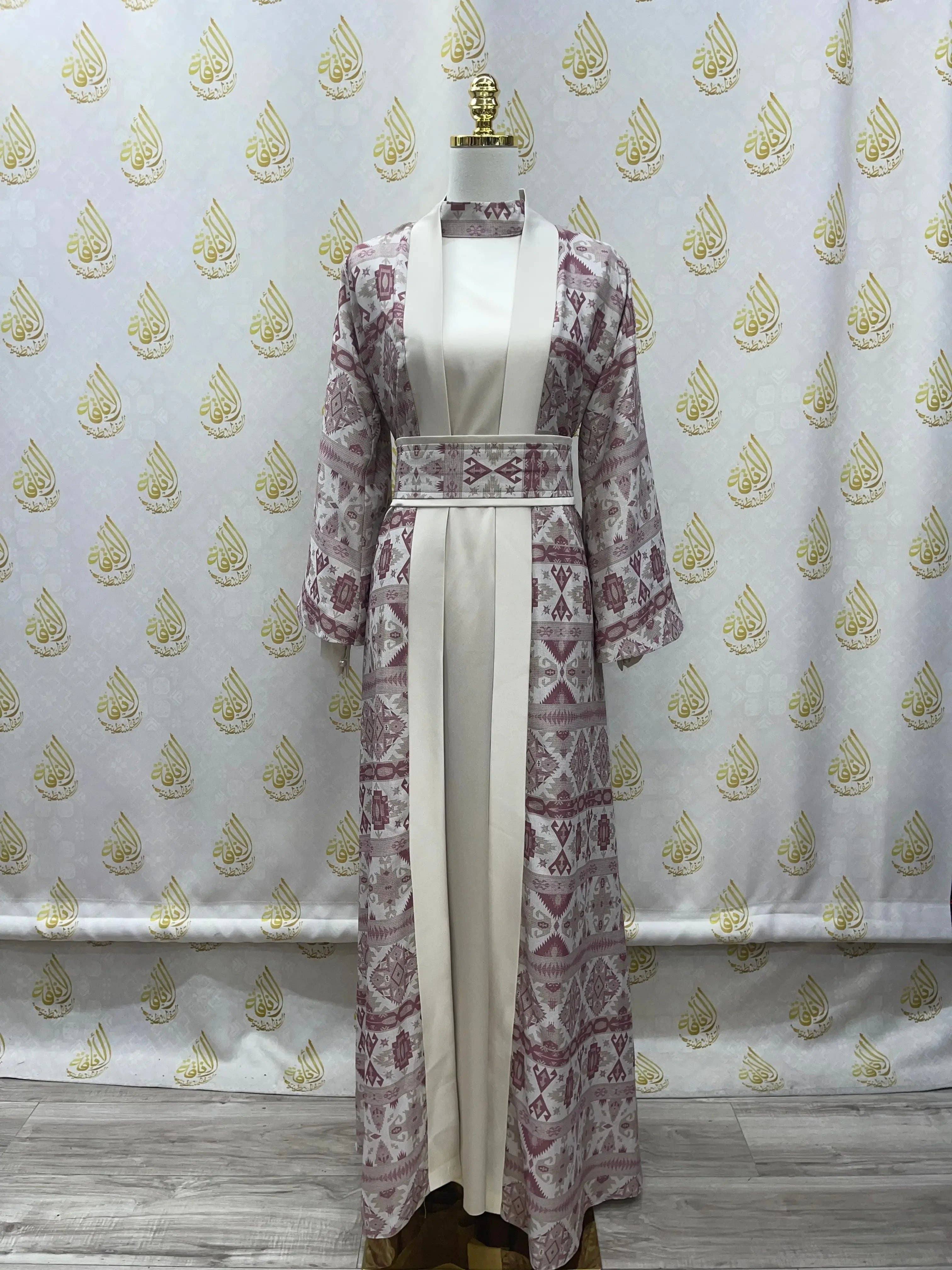 Palestinian Elegance - Wholesale Kaftan - Women's - Satin Silk Kaftan: Luxurious Comfort and Elegant Style15